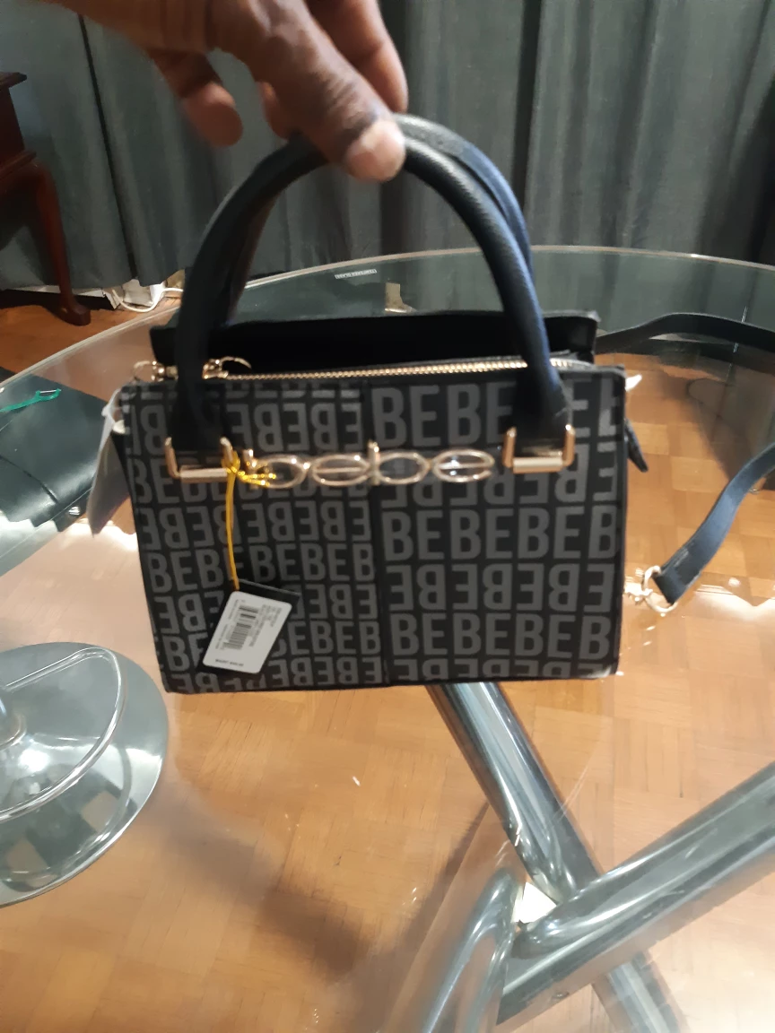 BEBE Black and Grey Handbag - photo 2