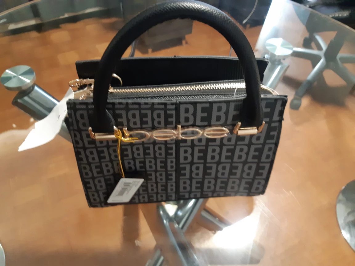 BEBE Black and Grey Handbag - photo 3