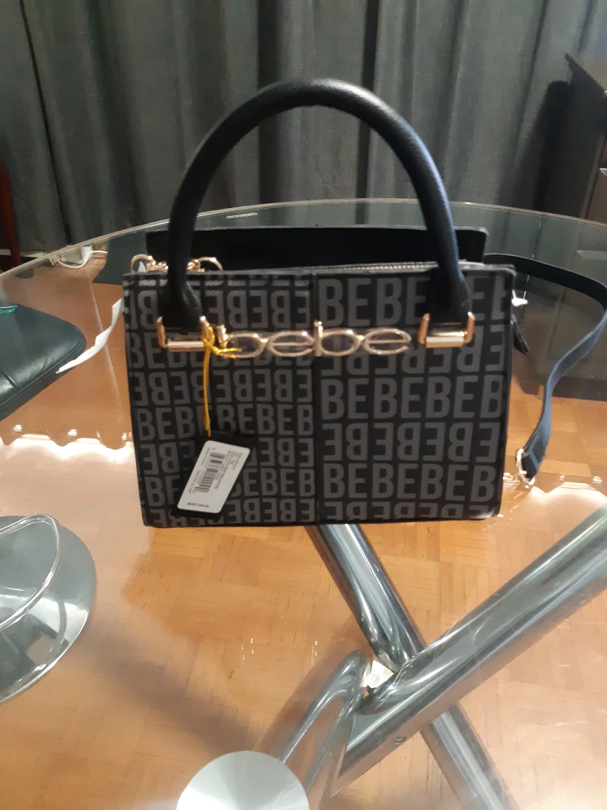 BEBE Black and Grey Handbag - photo 4