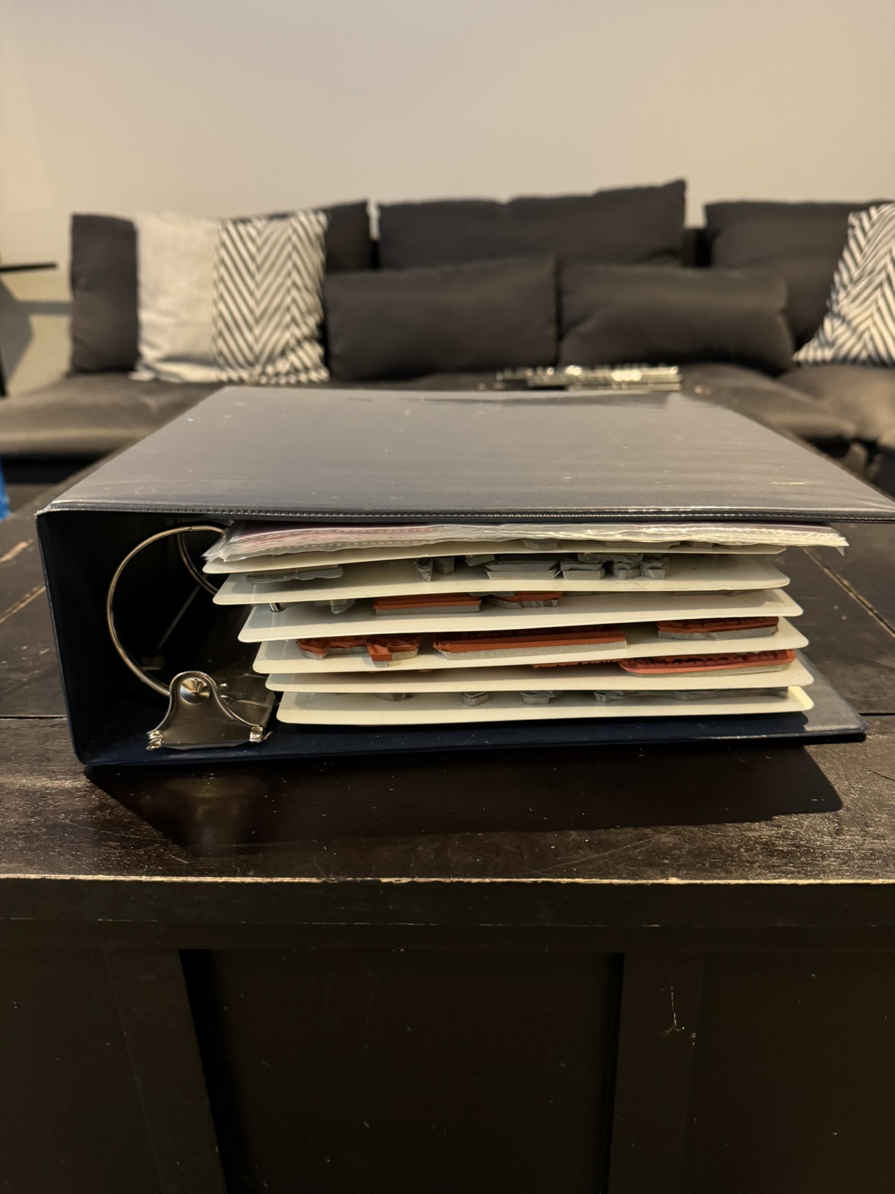 Huge Binder of Unmounted Rubber Stamps (Most Unused)