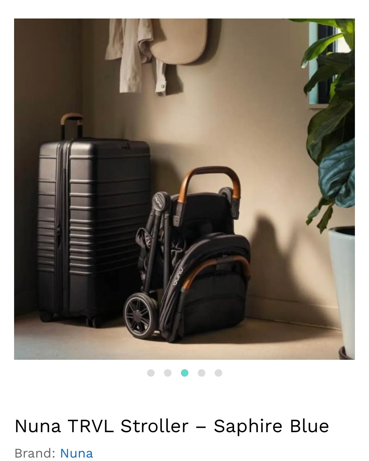 Nuna TRVL™ Stroller- Sapphire blue- ret. $700 image indicator(3)