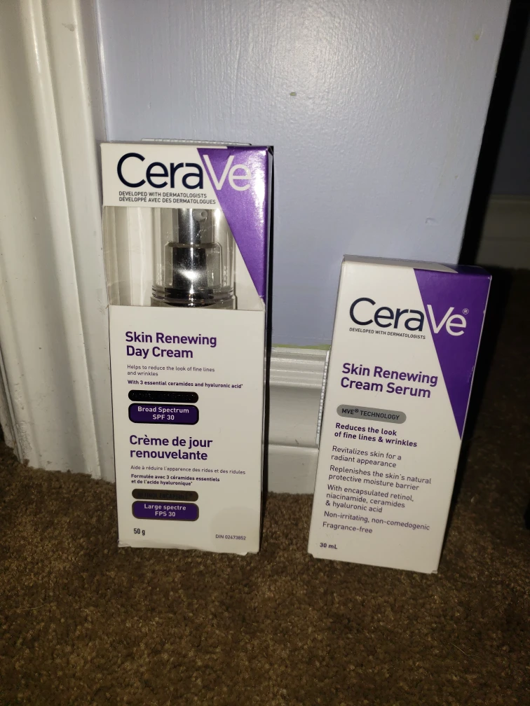 CeraVe Skin Renewing Day Cream & Serum