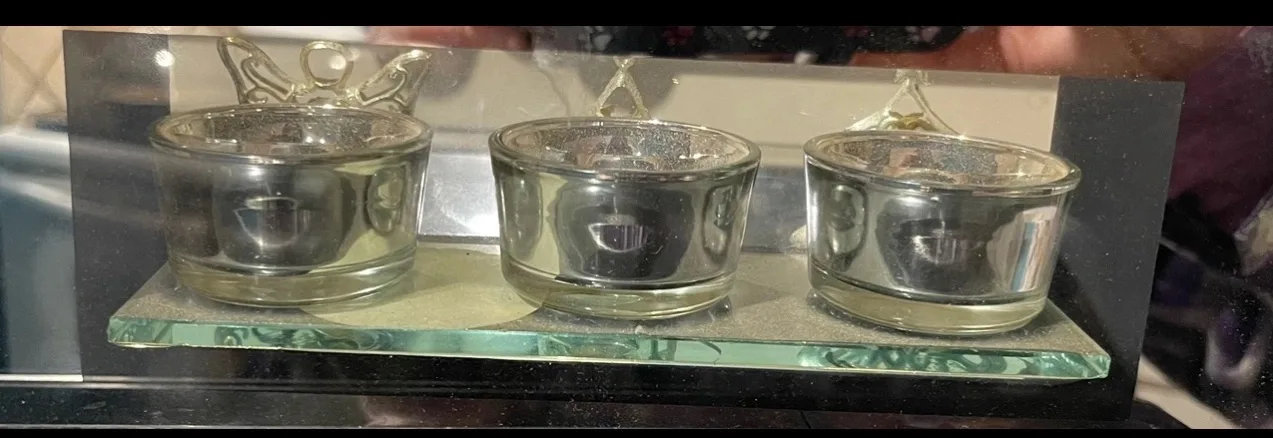 🎅🏼Xmas Glass Candle Holder🎄 image indicator(2)