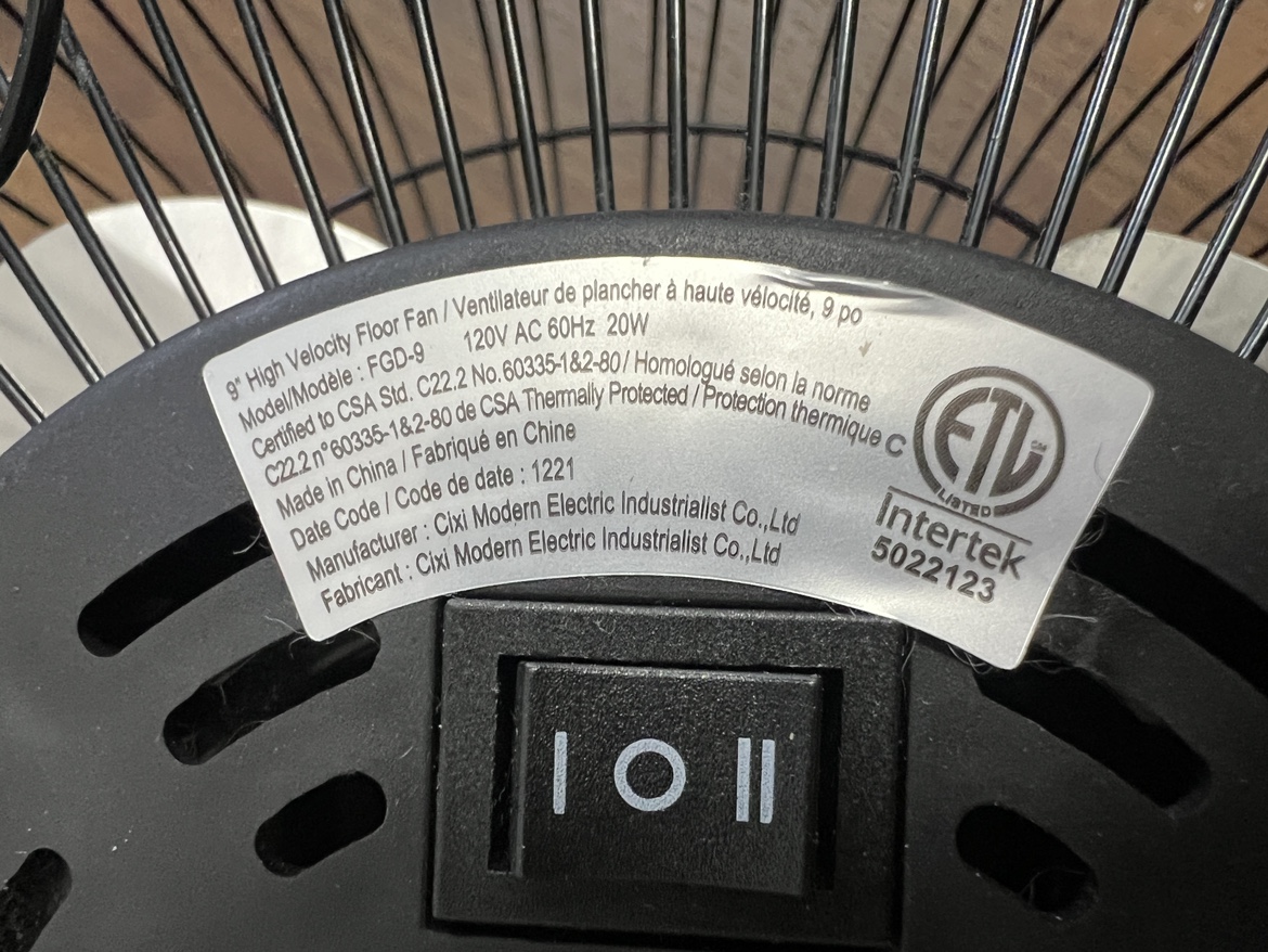 High Velocity Floor Fan - photo 3