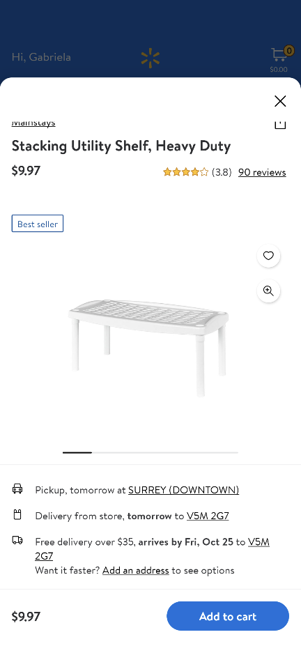 White plastic shelves/shoe rack - photo 3