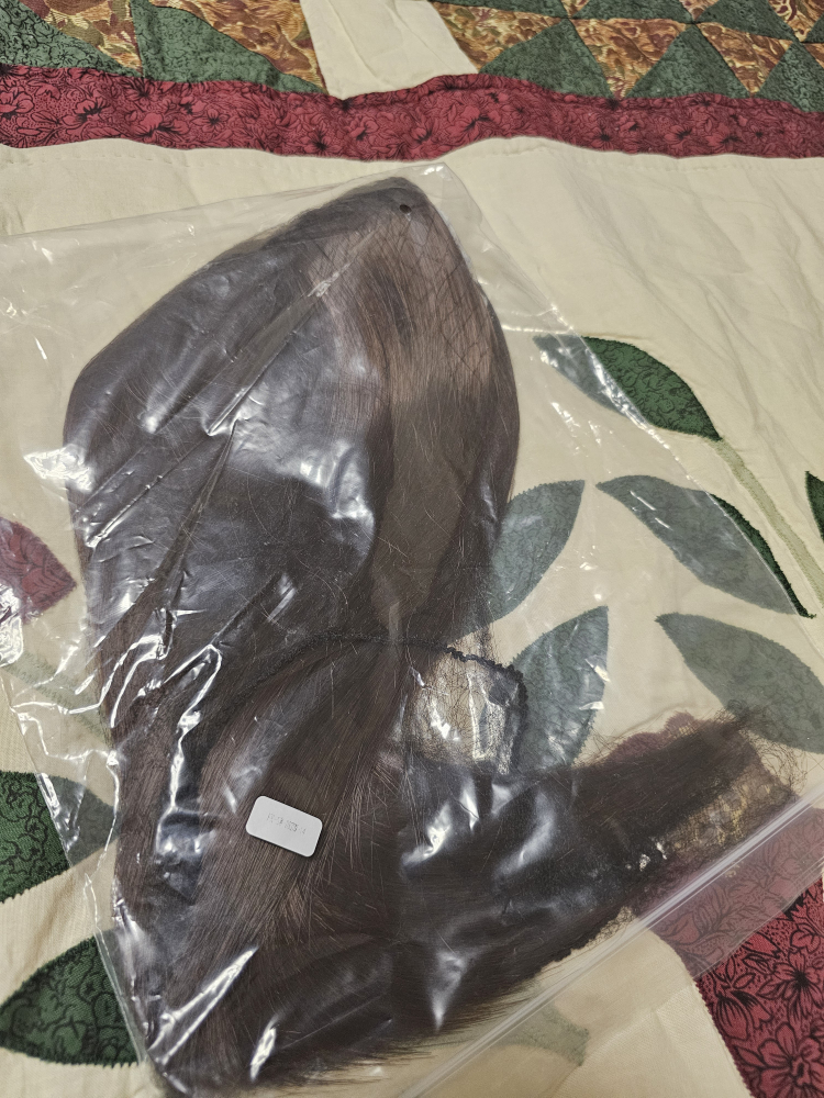 Dark brown clip in hair extensions #freecycle - photo 2