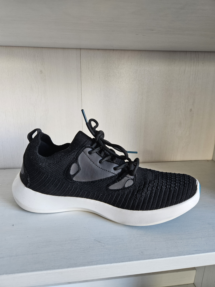 Vessi  Black Knit Running Shoes