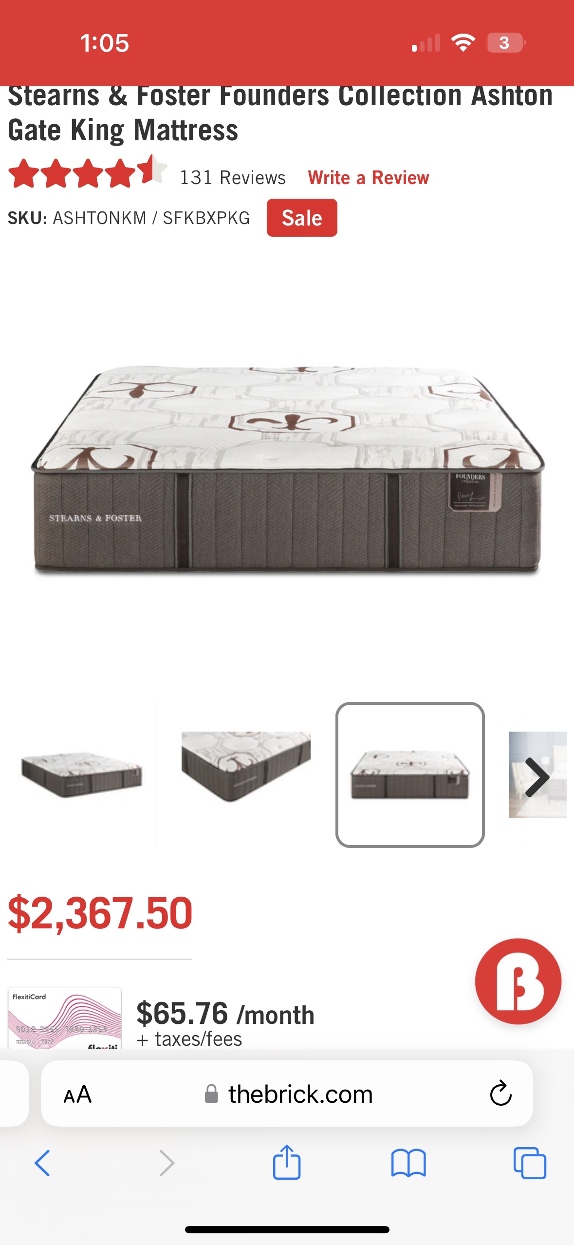 Stearns & Foster Ashton Gate King Mattress - photo 3