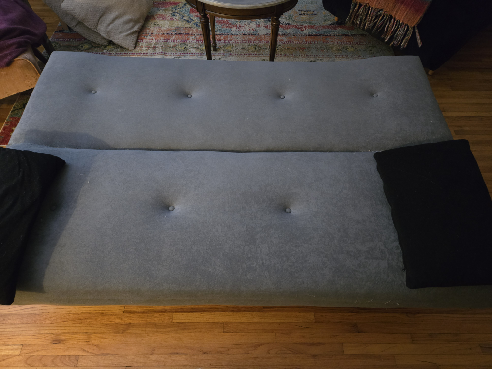 Grey Futon with Storage - photo 3
