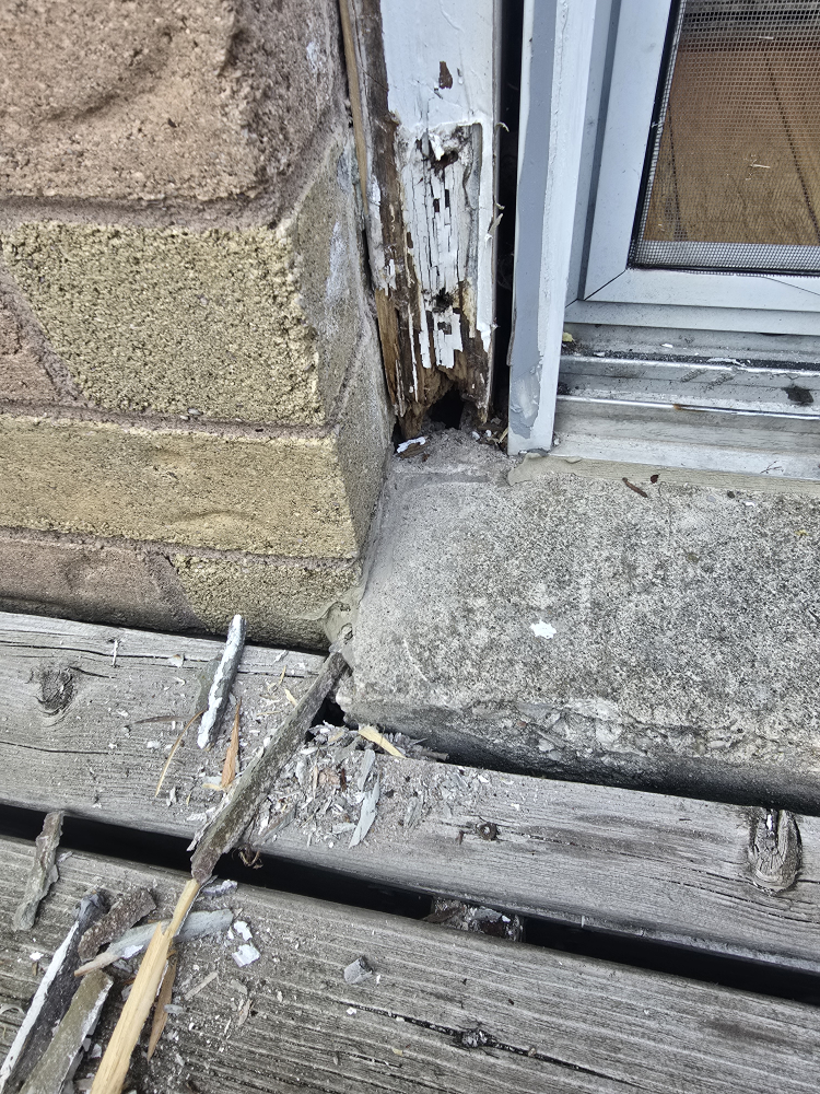 Sliding Patio Door frame rotten