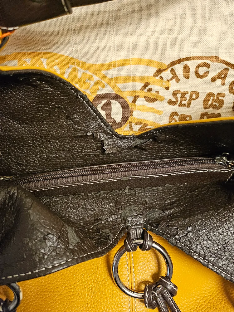 Yellow Leather Handbag image indicator(2)