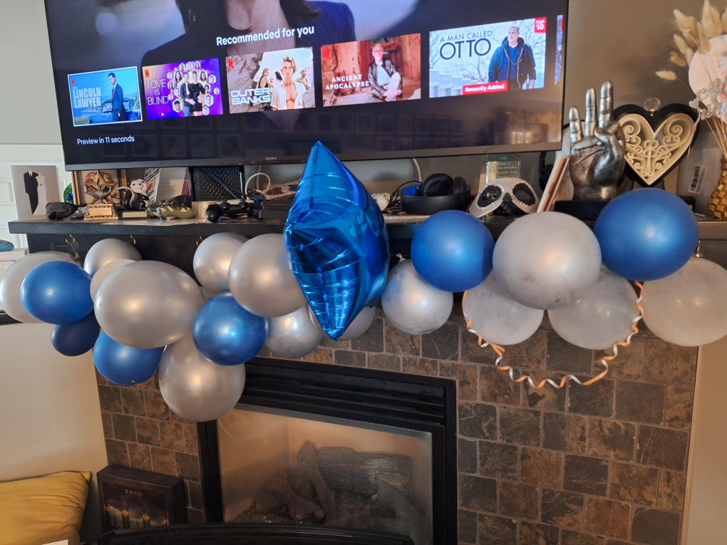 Blue and Silver Balloons #freecycle