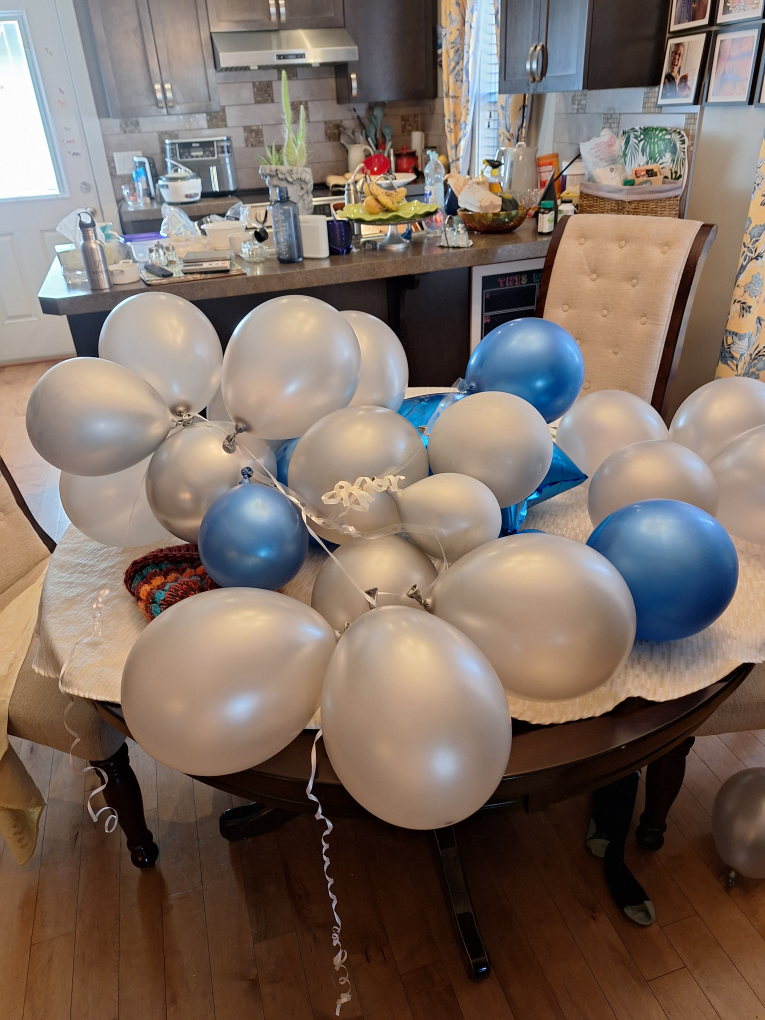 Blue and Silver Balloons #freecycle - photo 3