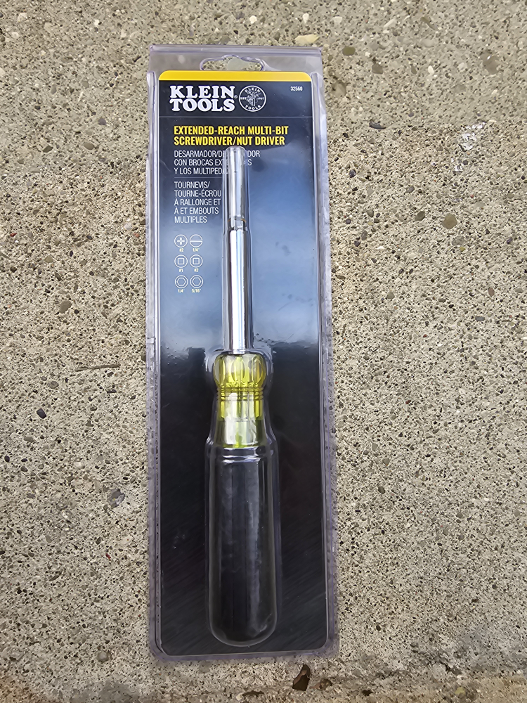 Klein Tools Extended Reach Multi-Bit Screwdriver