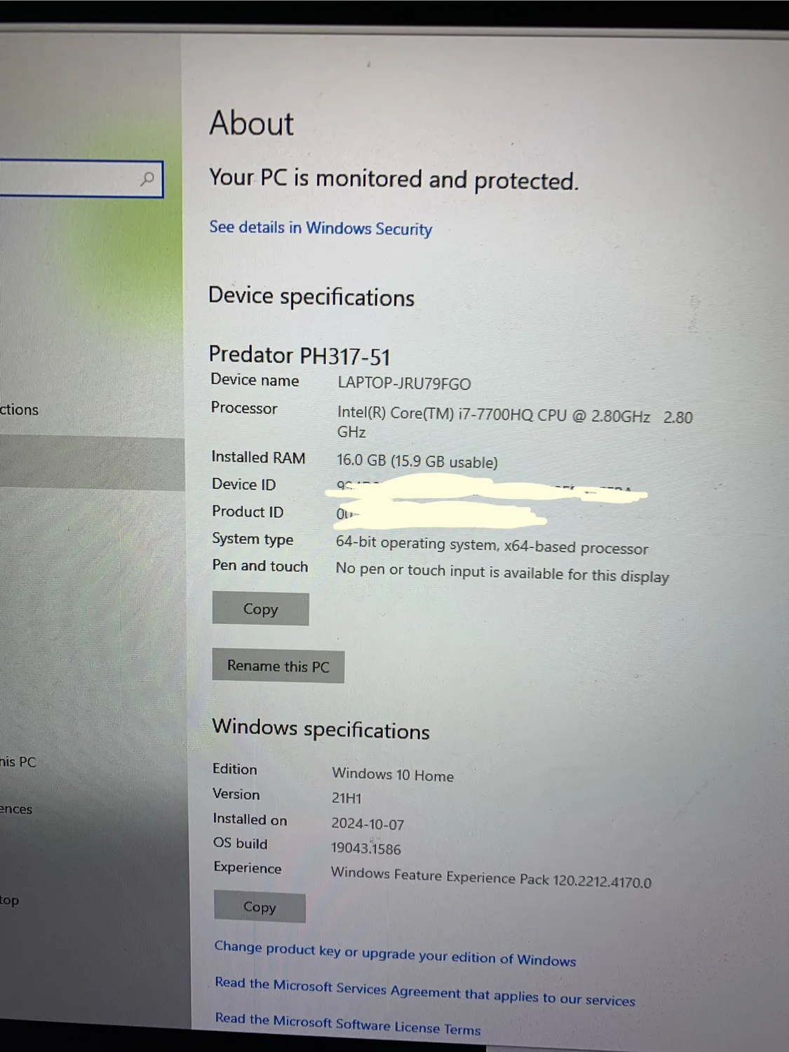 Acer Predator PH317-51 Gaming Laptop image indicator(4)