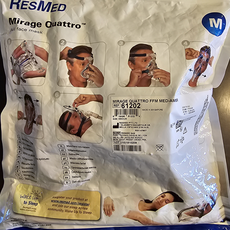 ResMed Mirage Quattro Full Face Mask - Medium - photo 2