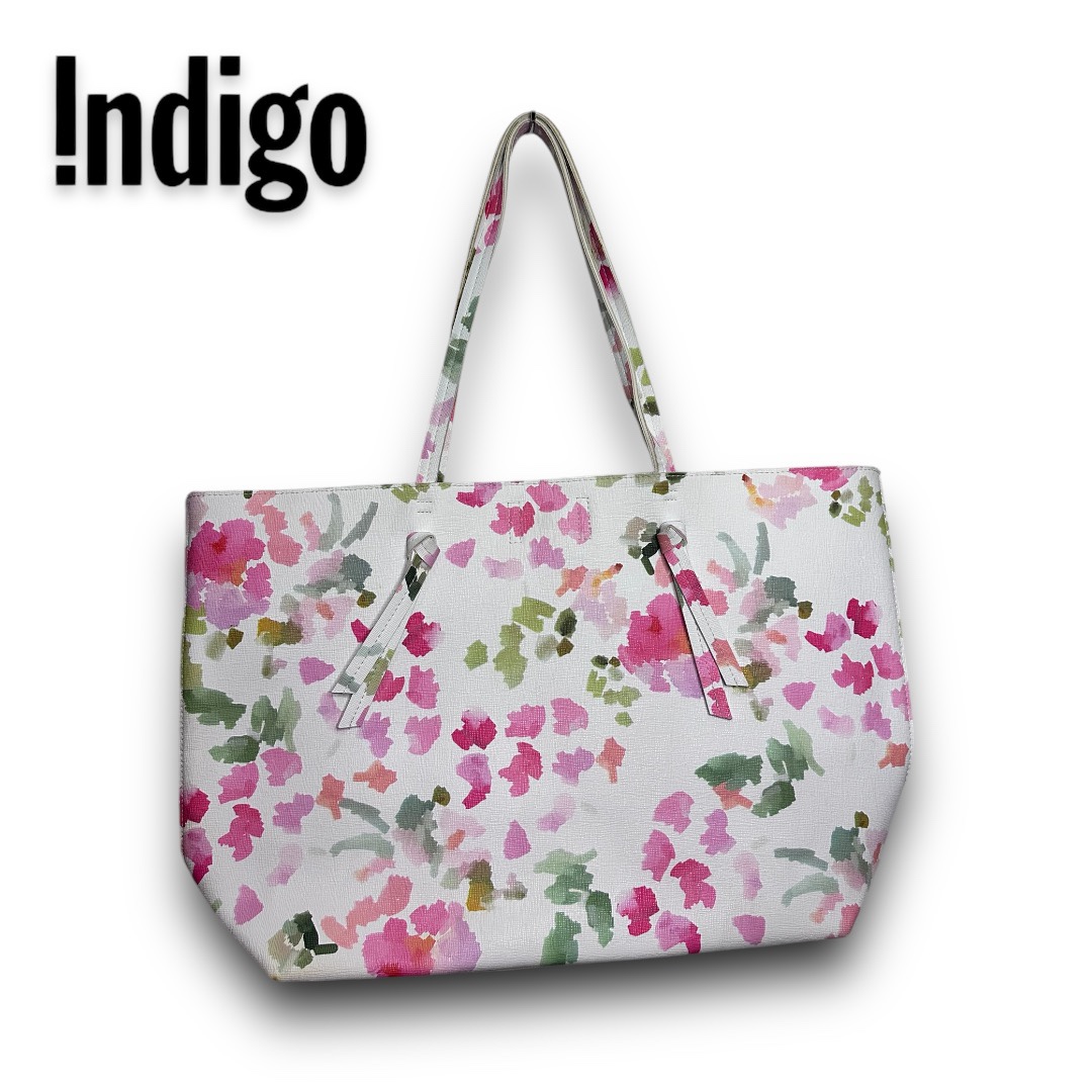 Indigo floral spacious Tote Bag 🌸✨