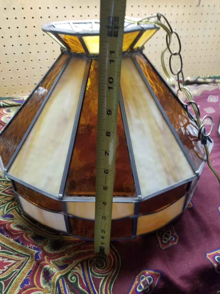 stained glass lamp shade - photo 5