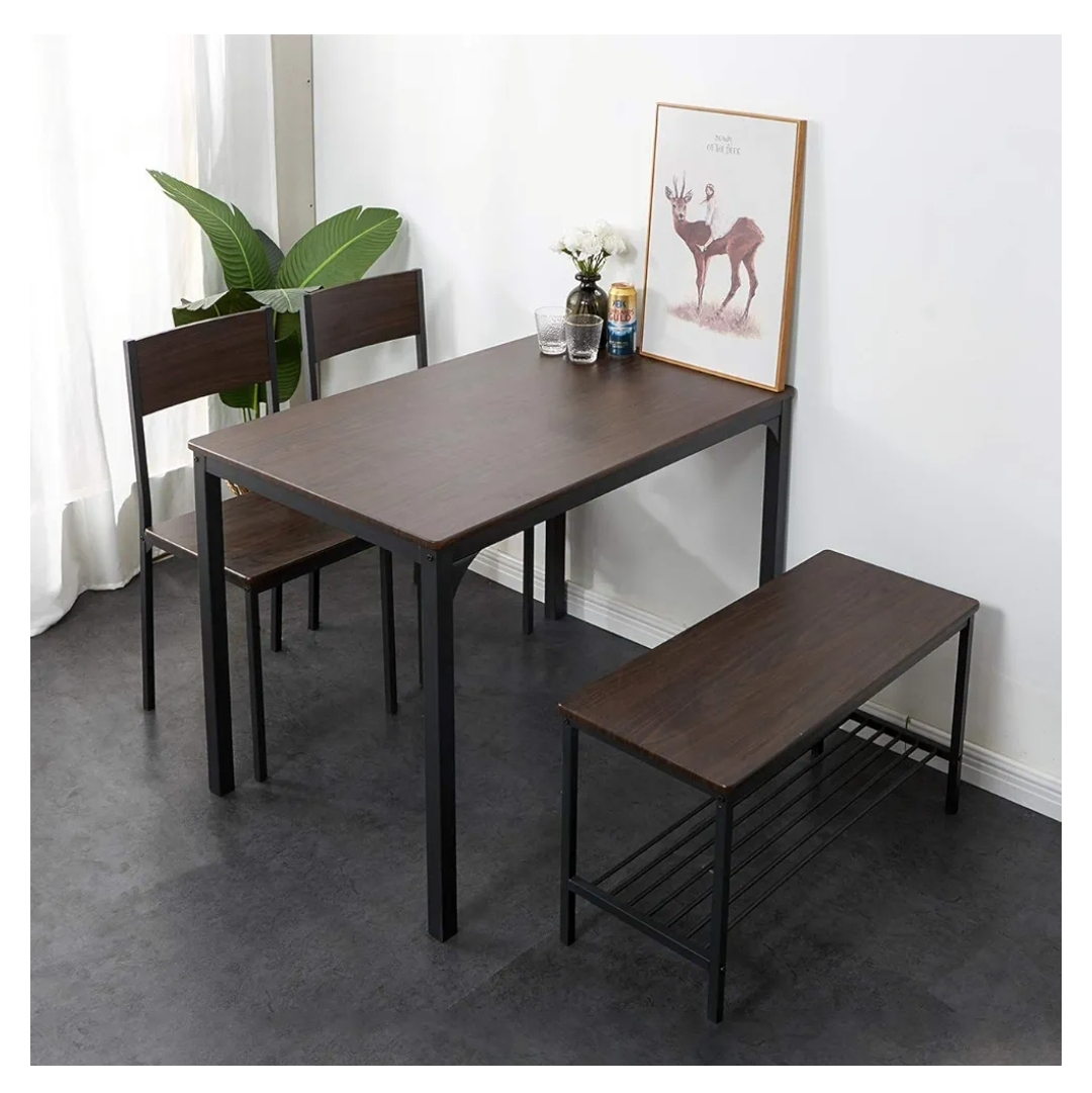 Dining Table Set with Bench and Two Chairs - photo 2