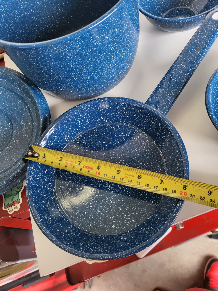 Blue Enamel Camping Cookware - photo 4