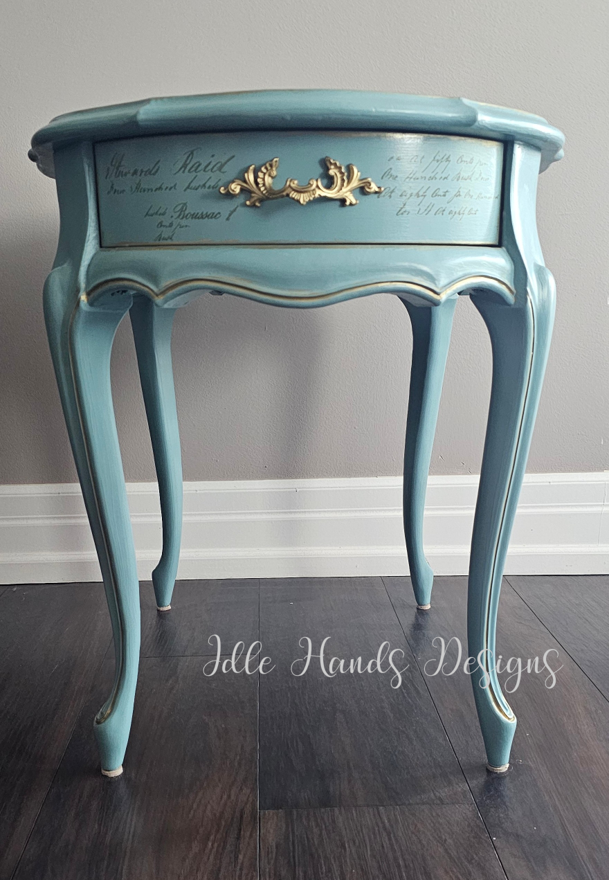Custom Designed - Calming Blue Accent Table - photo 4