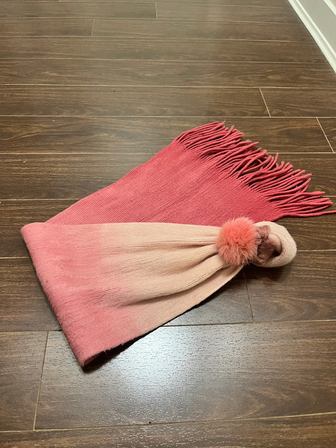 Pink and White Scarf thumbnail