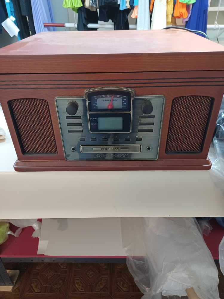 Crosley CR245 Record Player, CD Player, and Radio