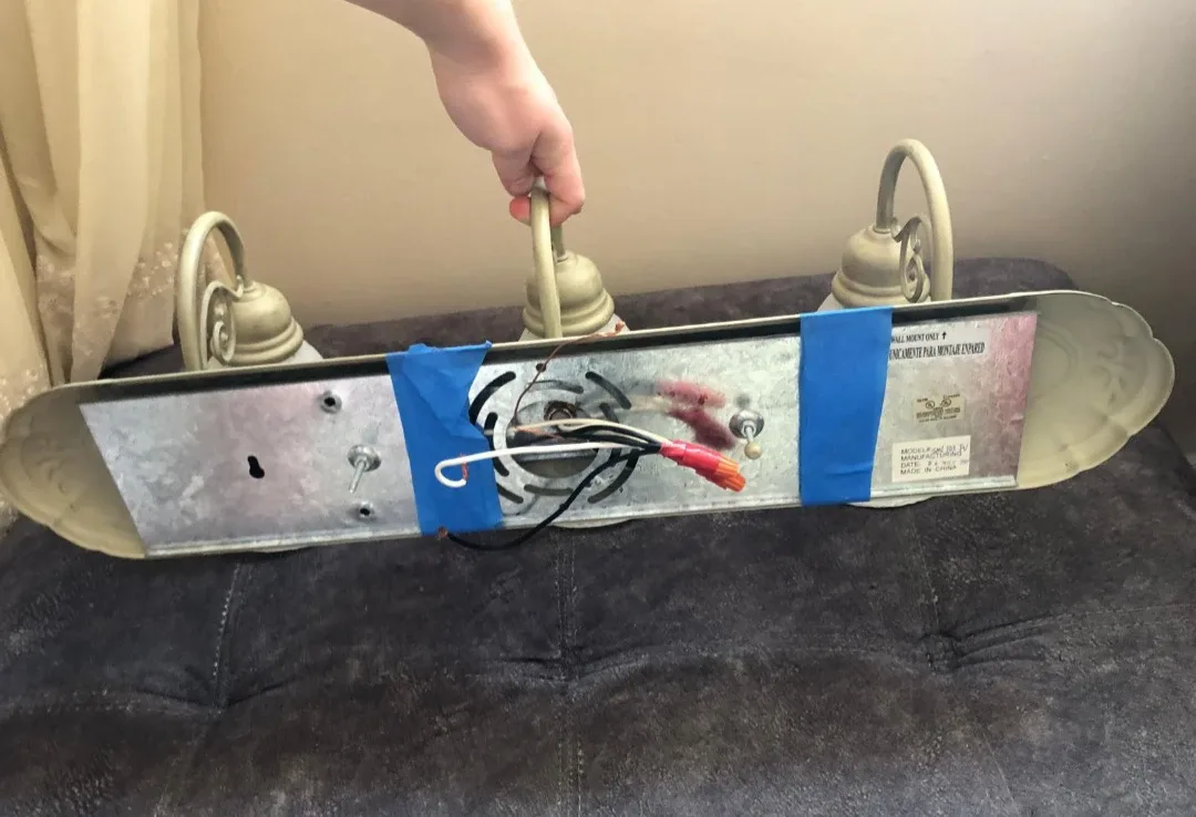 Three Light Wall Sconce #Freecycle image indicator(3)