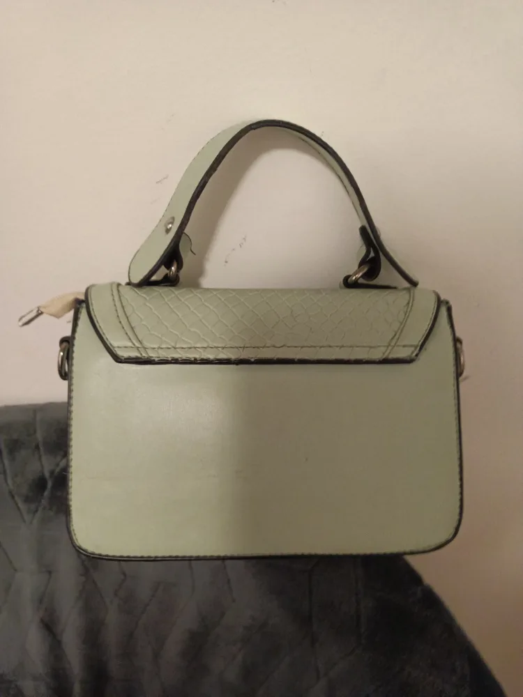 Mint Green Faux Leather Handbag thumbnail