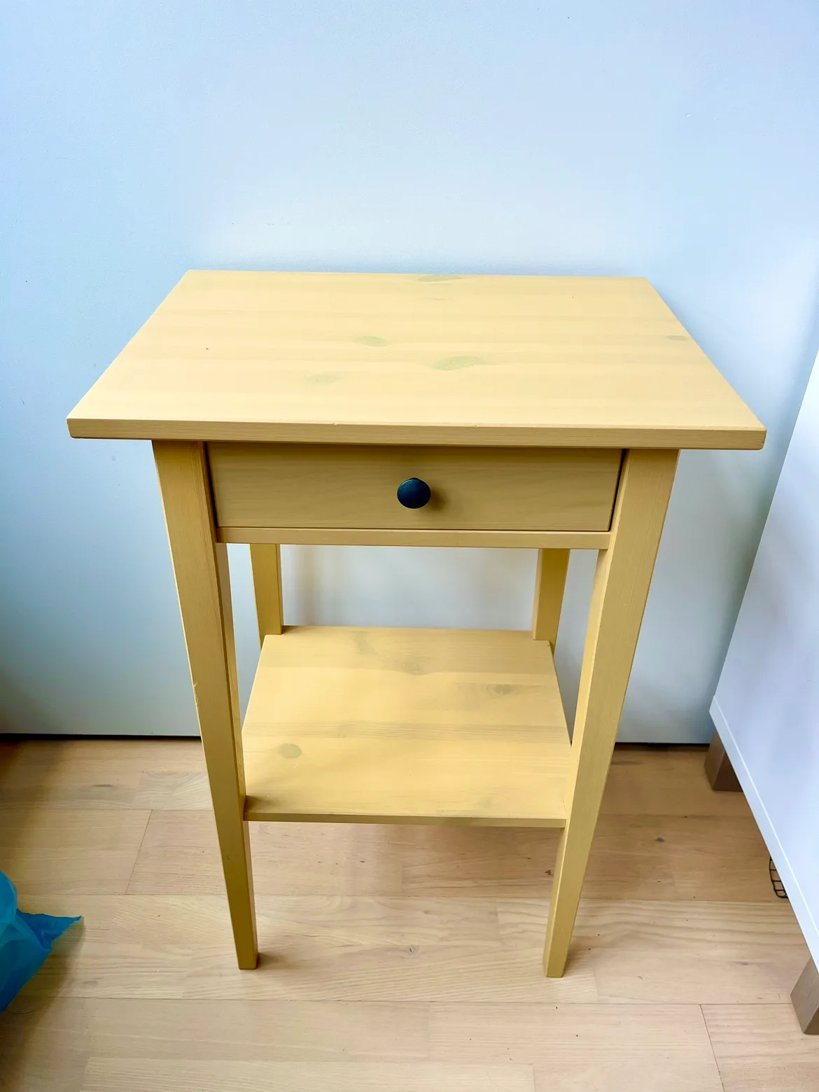 Cute pale yellow IKEA Hemnes nightstand - Excellent condition thumbnail