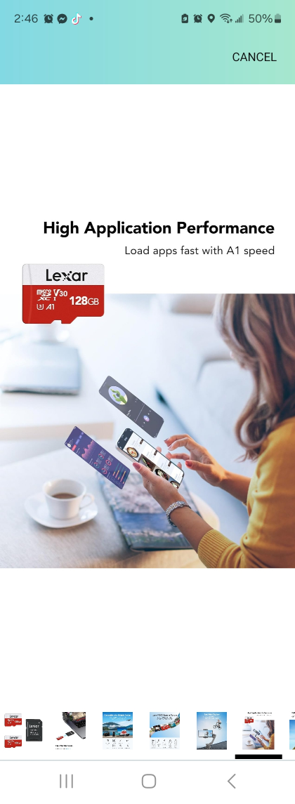 Lexar E-Series 128GB Micro SD Card 2 - photo 4