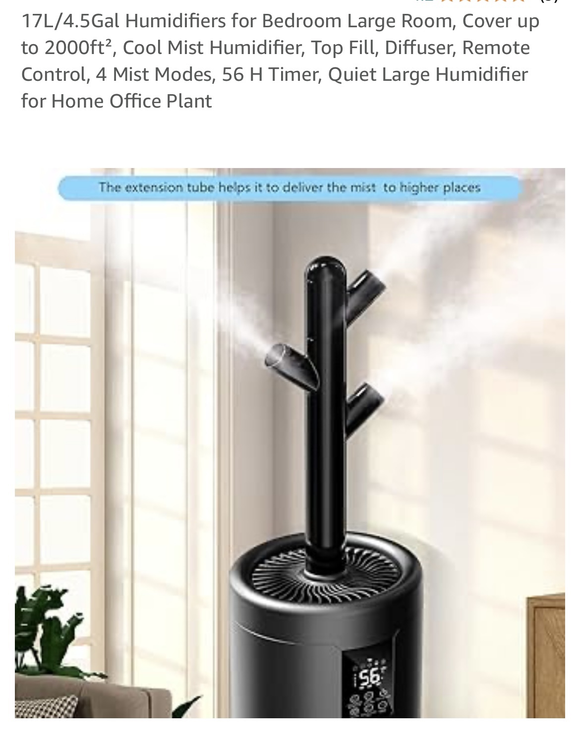 Large Humidifier with Remote Control