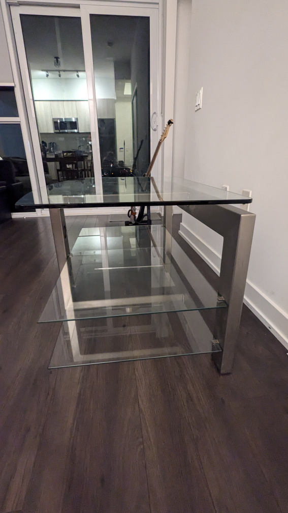 Glass TV Stand - photo 2