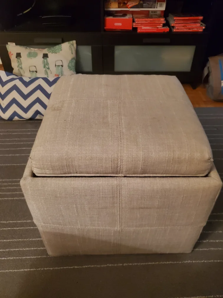 Storage Ottoman with Tray thumbnail
