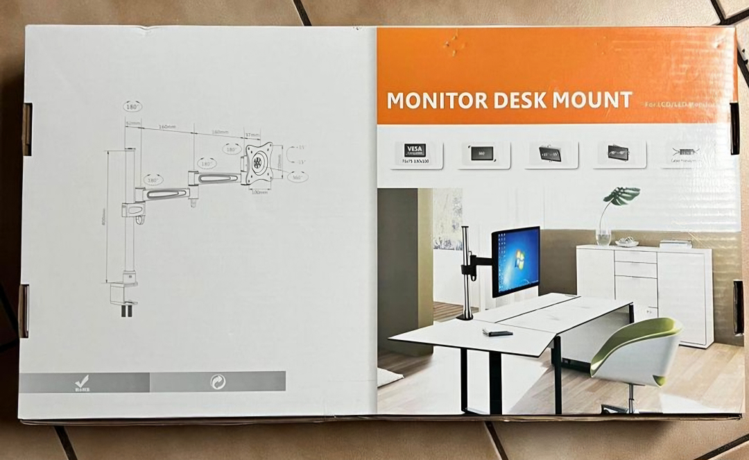 Brand New Unpacked Monitor Desk Mount - Full Motion