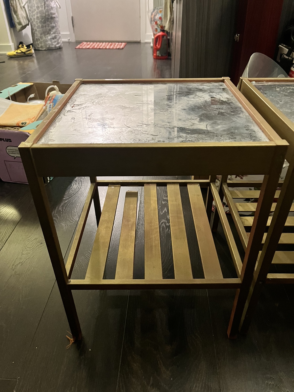 2 Gold Tables  *read description bfr msging* - photo 5