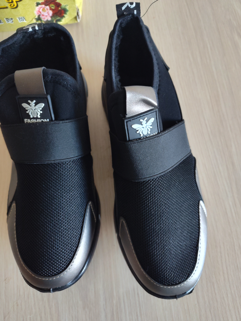 Black Slip-on Shoes Size 37