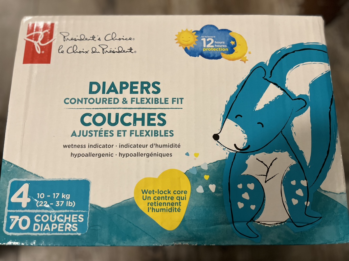President's Choice Size 4 Diapers - 30 Count