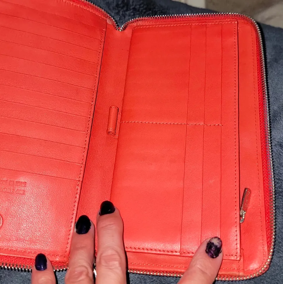 Orange Leather Wallet image indicator(5)