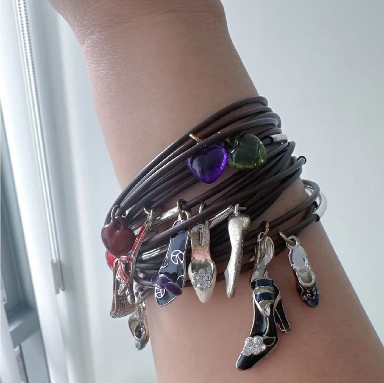 Brown Cord Bracelet with Charm image indicator(4)