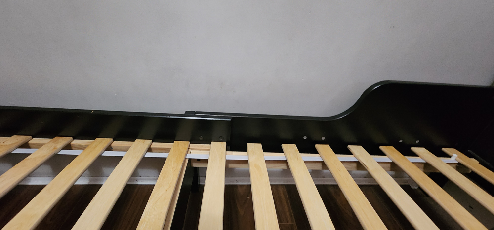 IKEA  Black extendable Sleigh Bed Frame - photo 4
