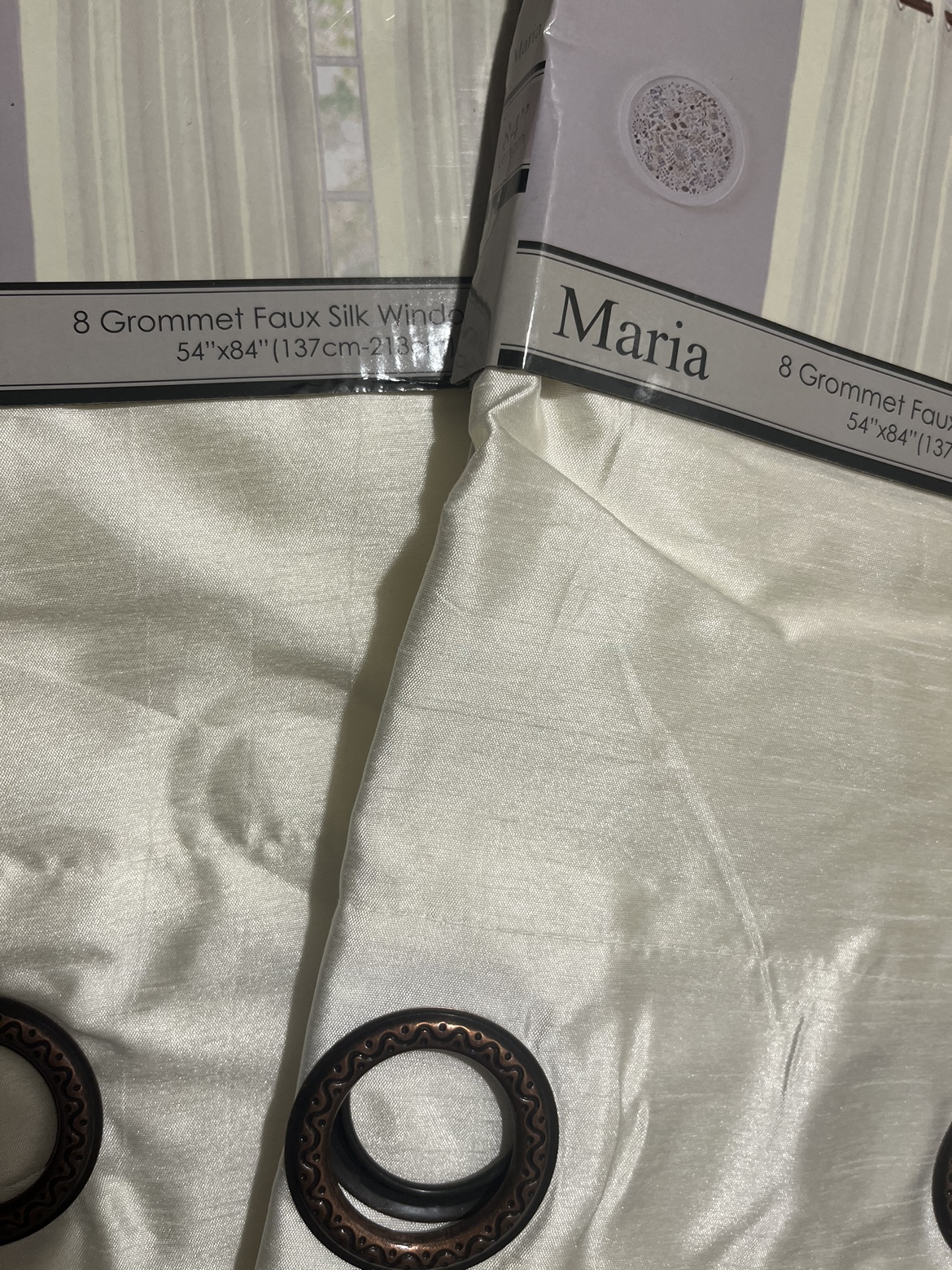 Maria Faux Silk Window Panels - photo 2
