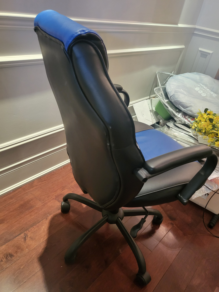 Blue and Black Gaming Chair - photo 4