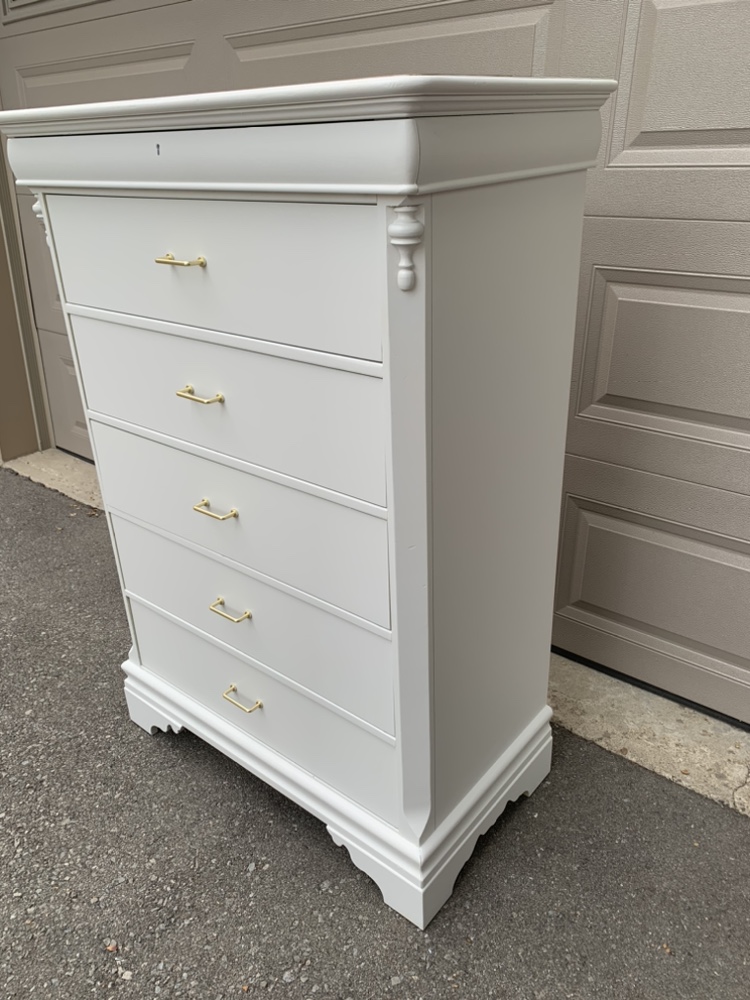 Gorgeous Tall White Dresser - photo 2