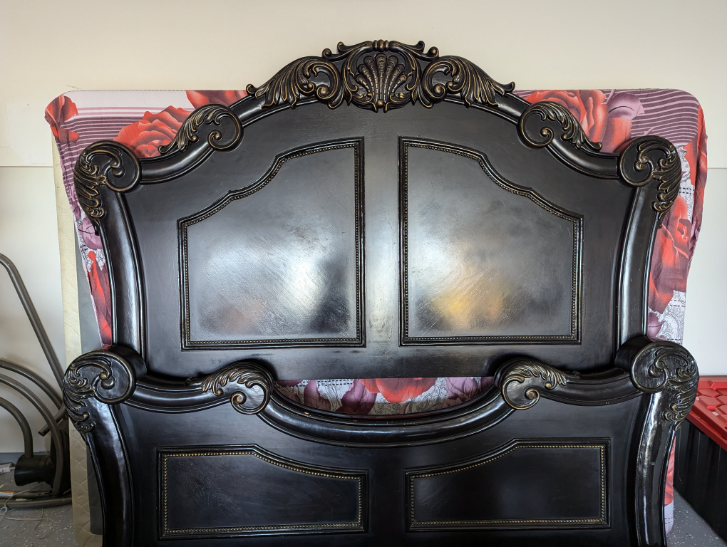 Solid wood Queen bed frame