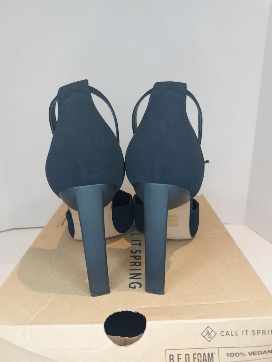 Call It Spring Black Heels image indicator(4)