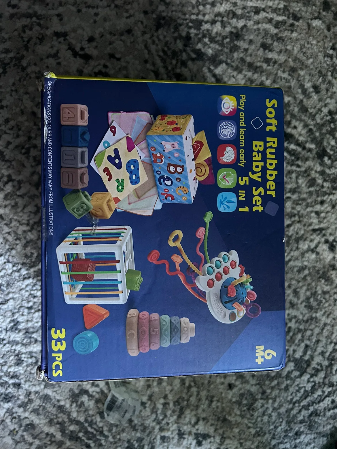 NEW- Soft Rubber Baby Set 5 in 1 thumbnail