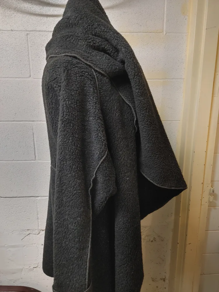 Black Fleece Wrap Coat image indicator(3)