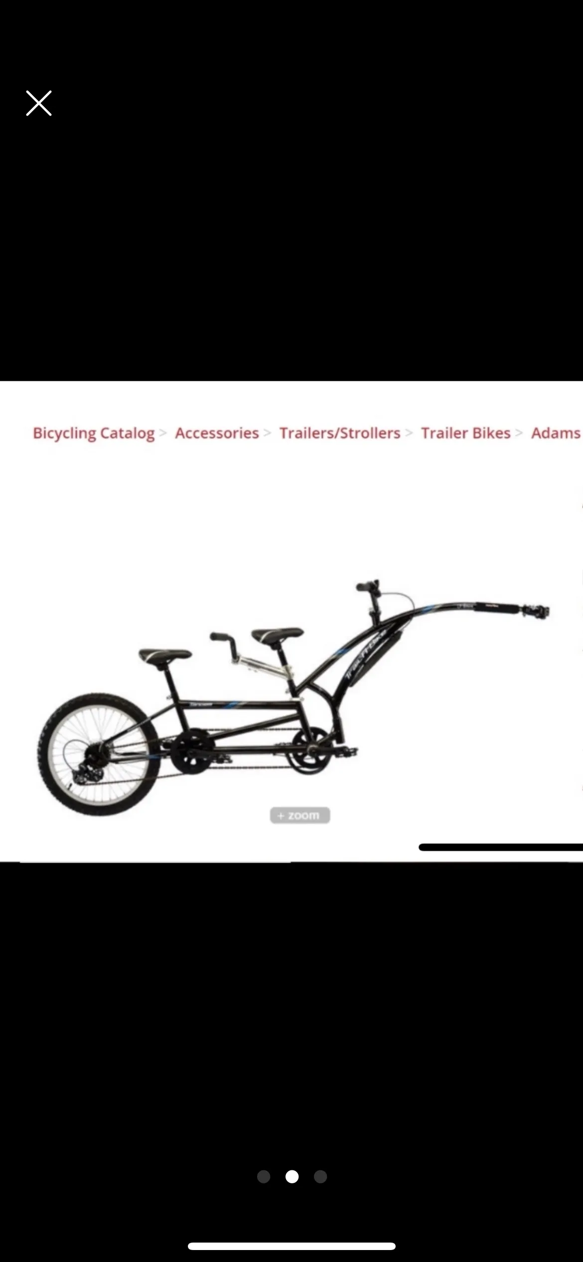 Adams Folding Tandem Trail-A-Bike image indicator(2)