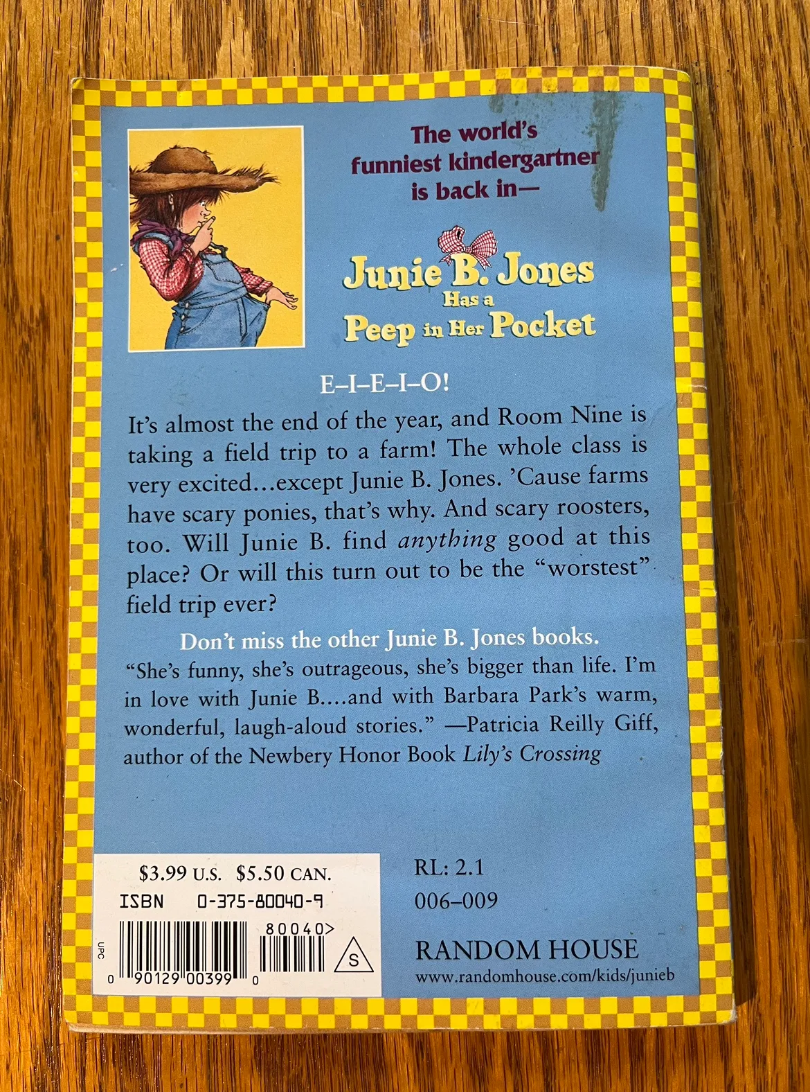 Junie B. Jones has a Peep in her Pocket Book image indicator(2)